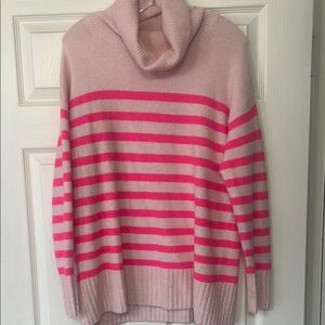 Pink Striped Women's Sweater